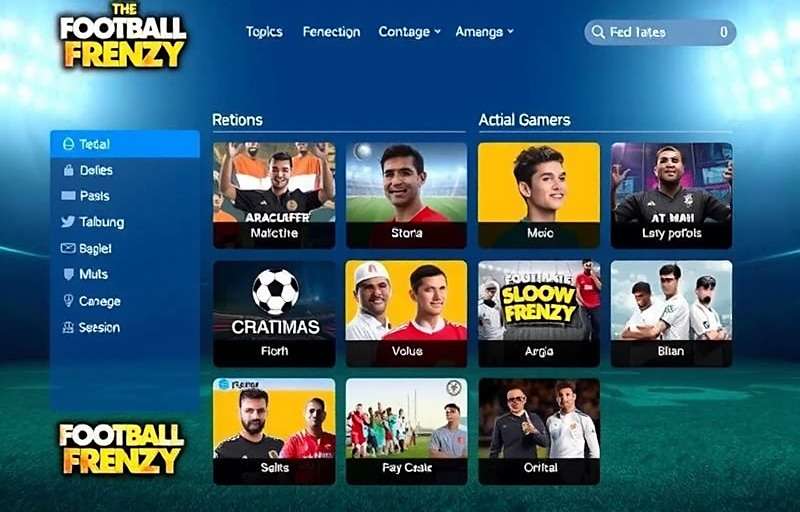 Football Frenzy India showing various Indian language options and regional content with Football Frenzy India watermark